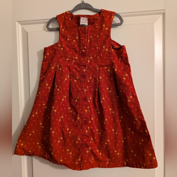 GAP Other - GAP‎ Red Floral Button-Down Kids Dress